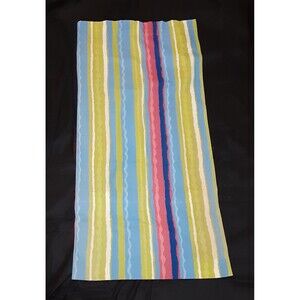 Handmade fun striped cotton curtains 2 panels 59 length 22 width